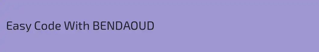 Easy Code With BENDAOUD